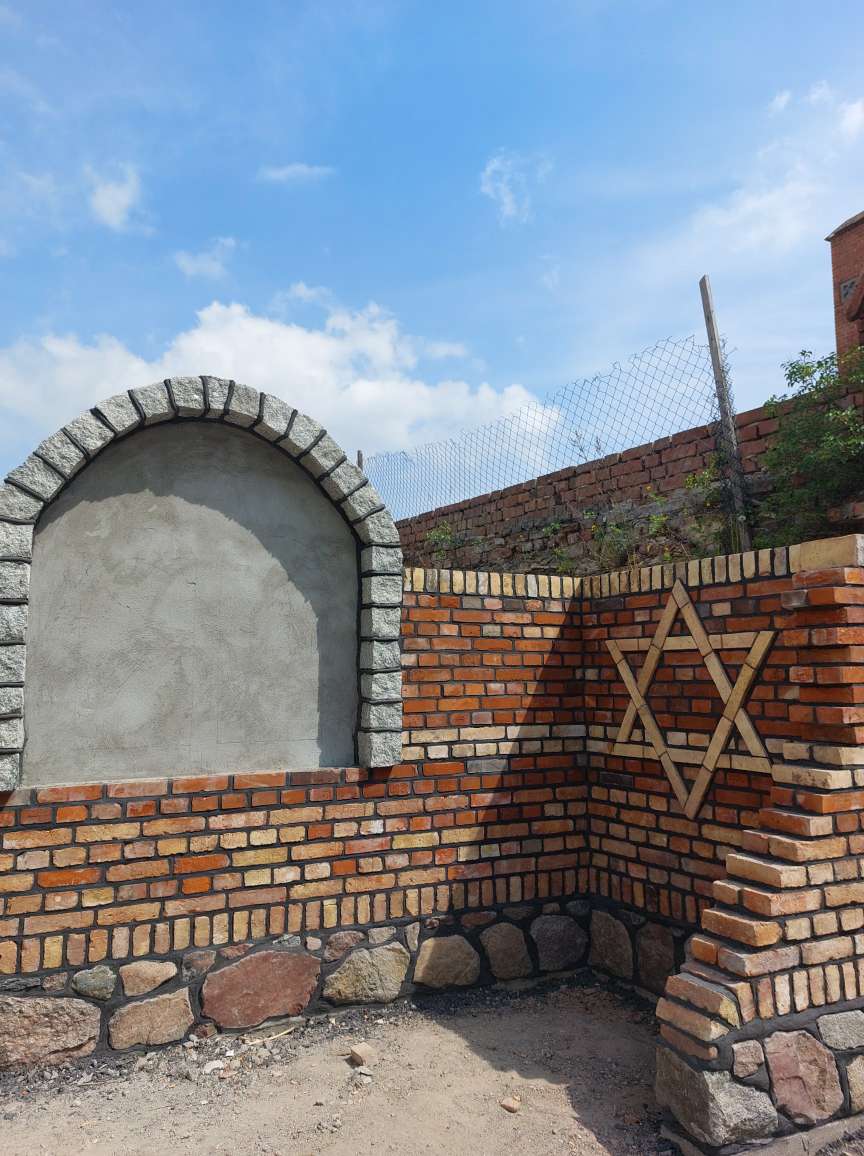 Miejsce byłej synagogi w Gniewie, w którym zawiśnie pamiątkowa tablica.JPEG