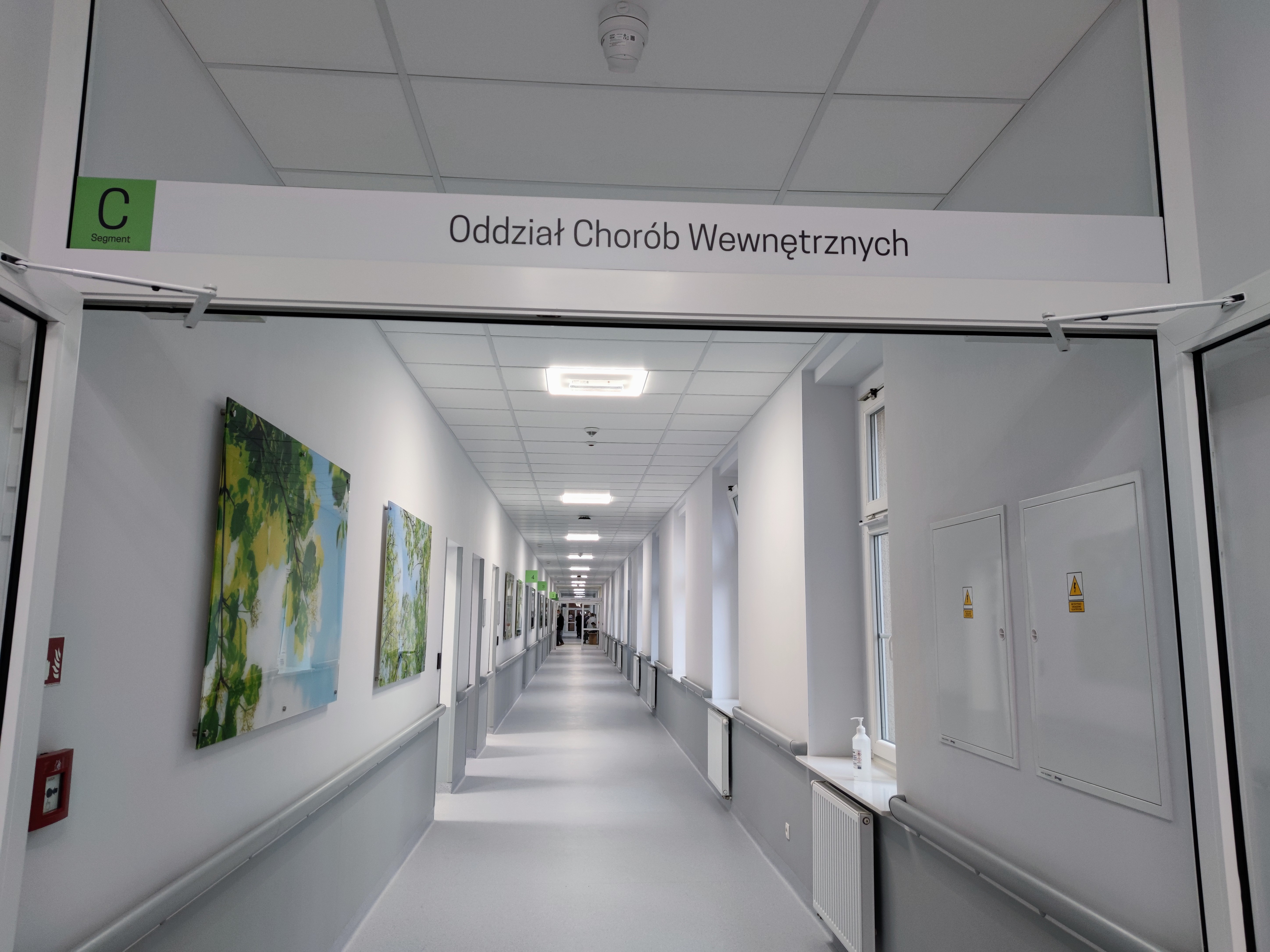 Oddział wewnętrzny w Głogowskim Szpitalu Powiatowym otwarcie 27.01.2022r. Fot. D. Jęczmionka