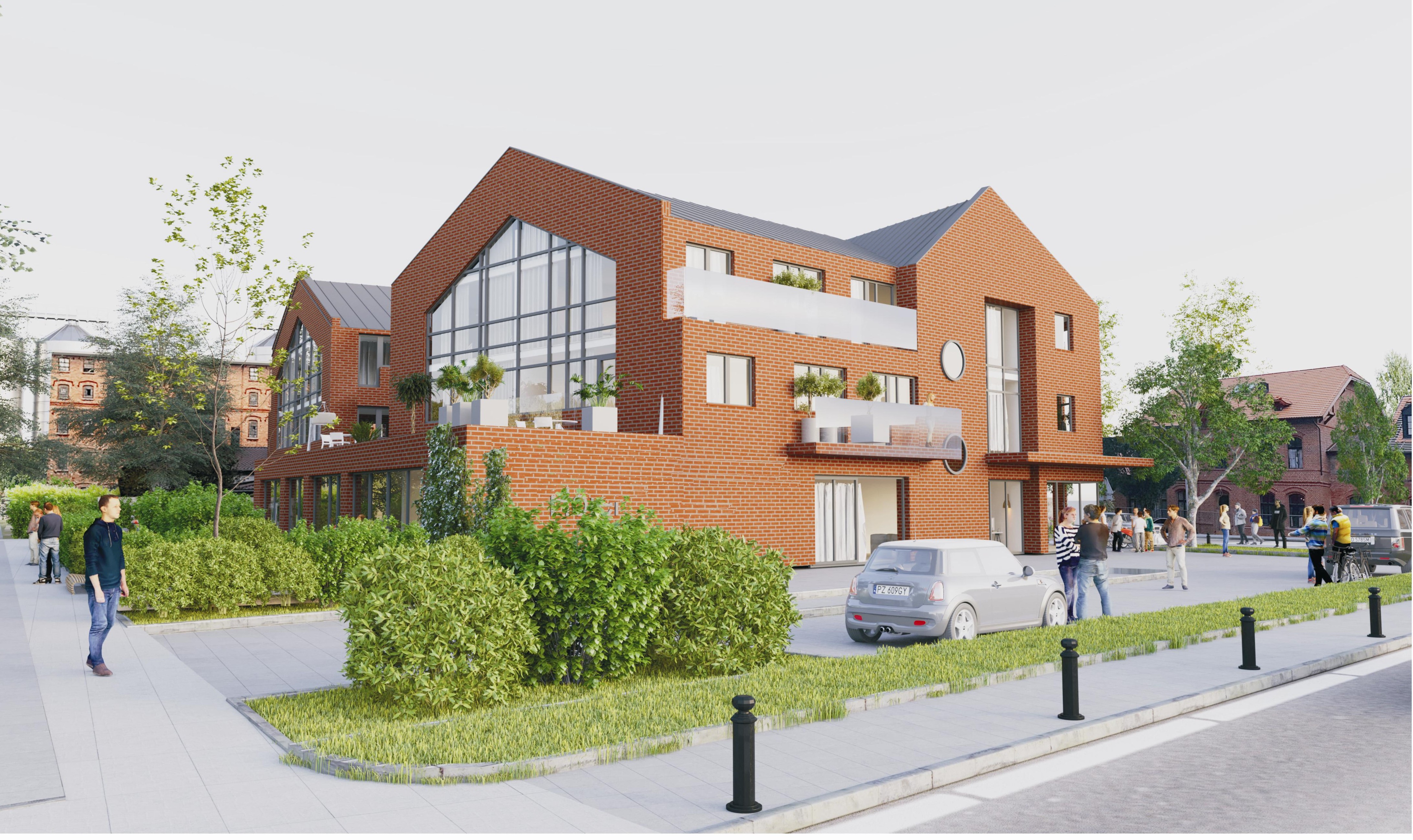 Wizualizacja (J. Jedliński): Tak ma się prezentować budynek Compact Lab Pleszew  