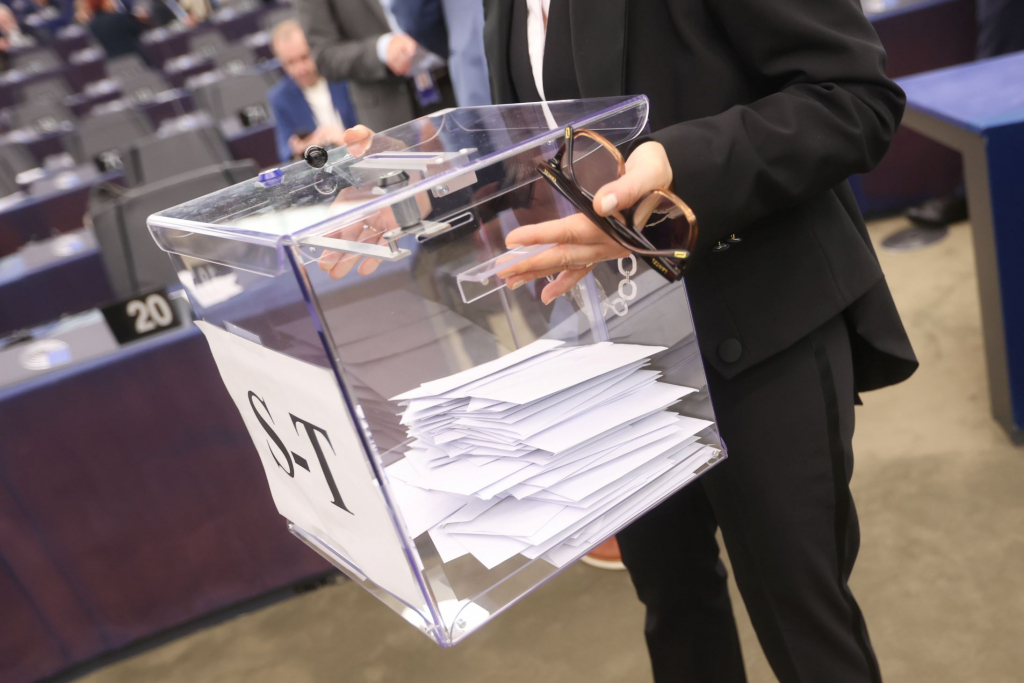 Jedna z urn wyborczych; fot.© European Union 2024 - Source : EP