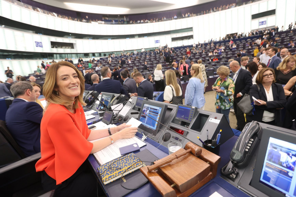Przewodnicząca PE Roberta Metsola; fot. © European Union 2024 - Source : EP