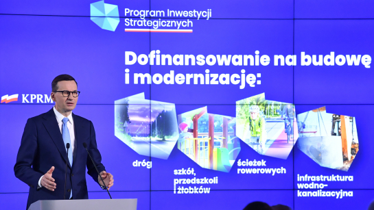 Premier Mateusz Morawiecki;  fot.  PAP/Radek Pietruszka
