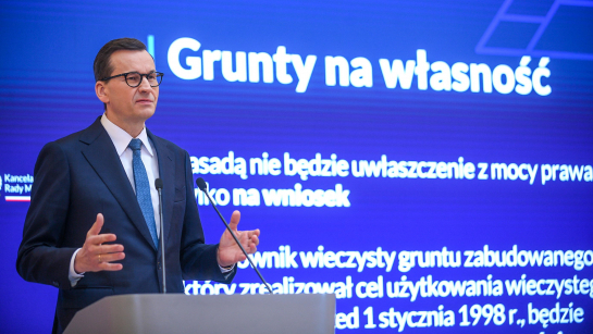 Na zdj. Premier Mateusz Morawiecki Fot.PAP/Marcin Obara