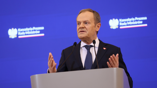 Premier Donald Tusk; Fot. PAP/Leszek Szymański