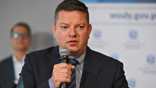 Wiceminister infrastruktury Przemysław Koperski, fot. PAP/Piotr Polak