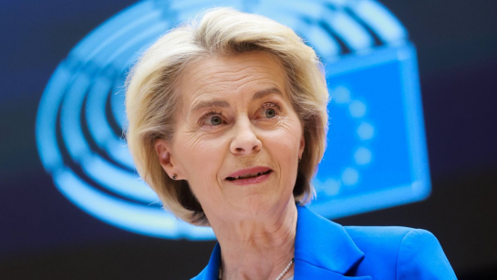 Przewodnicząca Komisji Europejskiej Ursula von der Leyen; fot. PAP/EPA