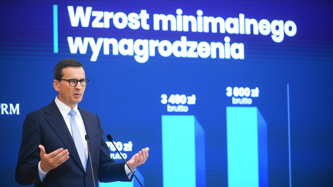 Premier Mateusz Morawiecki;  fot.  PAP/Marcin Obara
