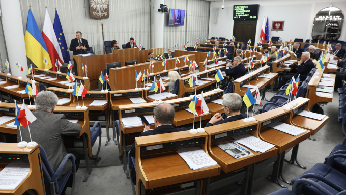 Posiedzenie Senatu; Fot. PAP/Tomasz Gzell