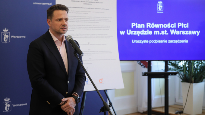 Na zdj. Prezydent Warszawy Rafał Trzaskowski Fot.PAP/Paweł Supernak