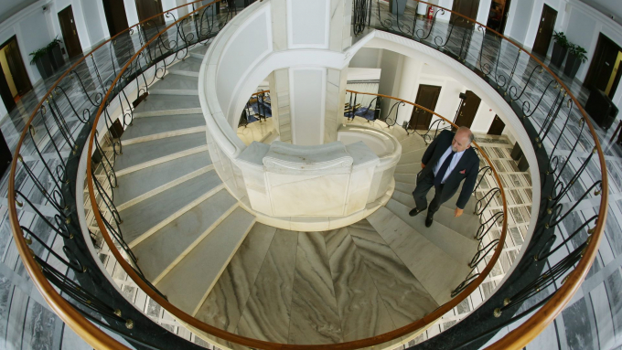 Na zdj.: Senat - gmach od środka; Fot.PAP/Tomasz Gzell