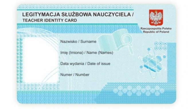 Nowy wzór legitymacji służbowej nauczyciela