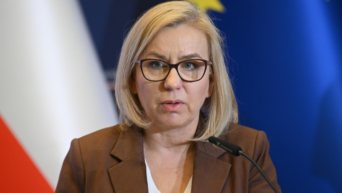 Ministra klimatu i środowiska Paulina Hennig-Kloska; fot. PAP/Marcin Obara