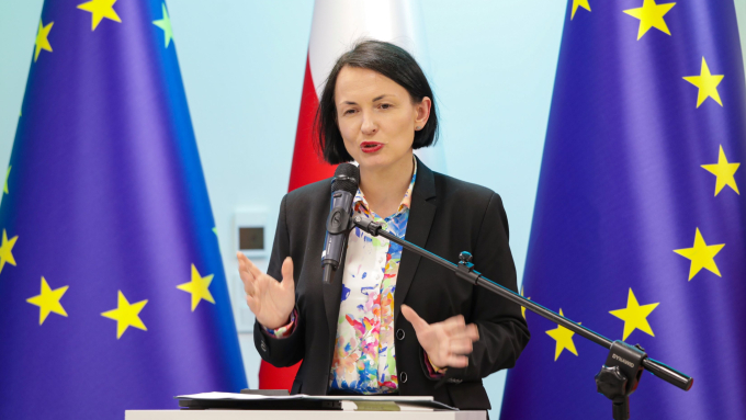 Prezes NFOŚiGW Dorota Zawadzka-Stępniak, fot. PAP/Tomasz Gzell