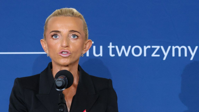 Pierwsza wiceprezes BGK prof. Marta Postuła; fot. PAP/Albert Zawada
