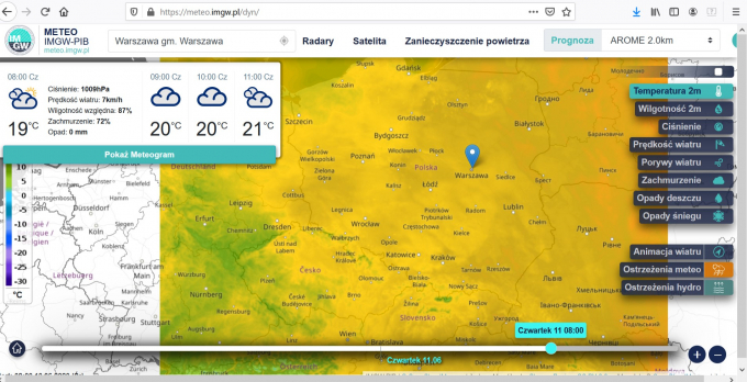 Imgw : Przygotowanie prognozy pogody w IMGW. | www.wroclaw.pl : Metar eplk 181900z 10002kt cavok 25/12 q1017 rmk 253 044 0/0=